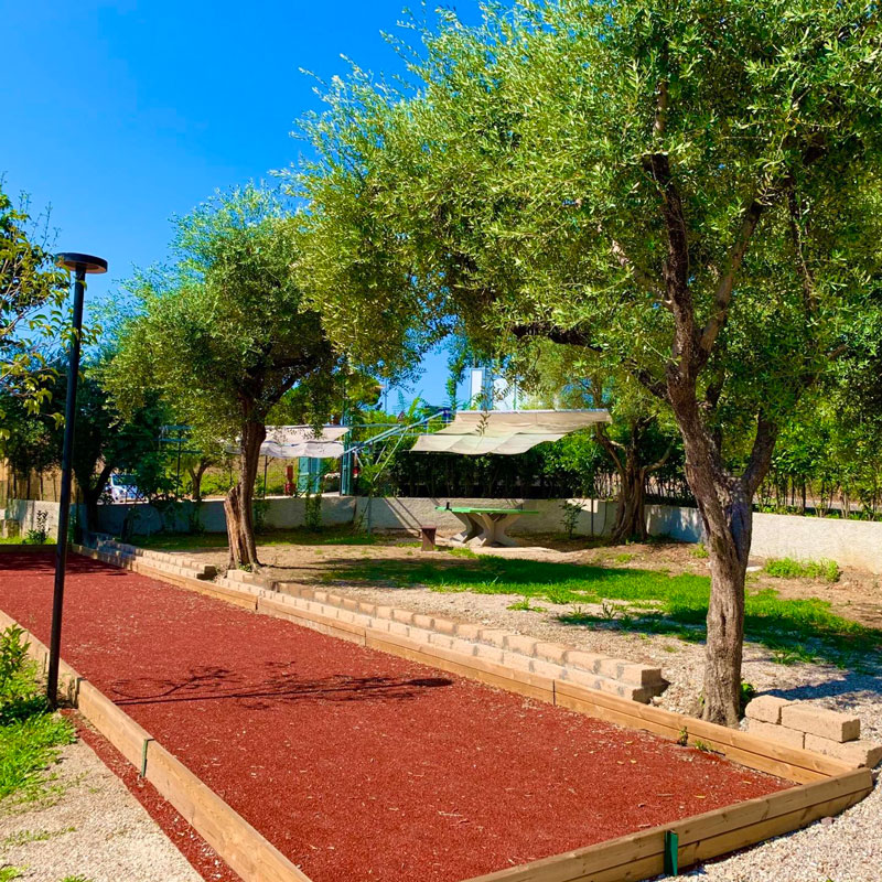 Campo da bocce - campeggio sul lago di Garda